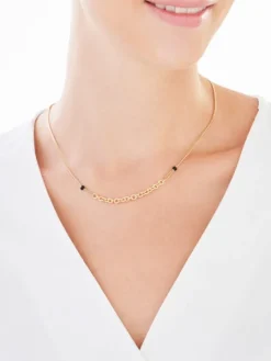 Naszyjnik srebrny z kryształami