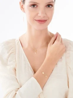 Naszyjnik srebrny z perłą - koło