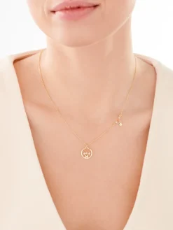 Naszyjnik srebrny z perłami - motyle