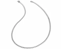 Naszyjnik z białego złota z brylantami - 43 cm - 2,08 ct - próba 585