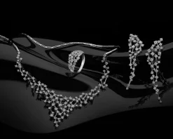 Naszyjnik z białego złota z brylantami - 3,00 ct - próba 585