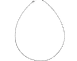 Naszyjnik z białego złota z brylantami - 43 cm - 2,26 ct - próba 750