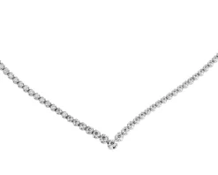 Naszyjnik z białego złota z brylantami - 42 cm - 2,06 ct - próba 750
