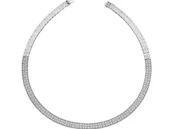 Naszyjnik z białego złota z brylantami - 4,62 ct - próba 750