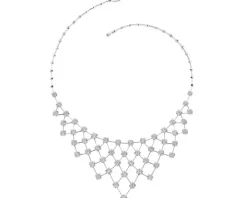 Naszyjnik z białego złota z brylantami - 5,00 ct - próba 750