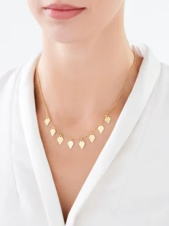 Naszyjnik z brązu pozłacany