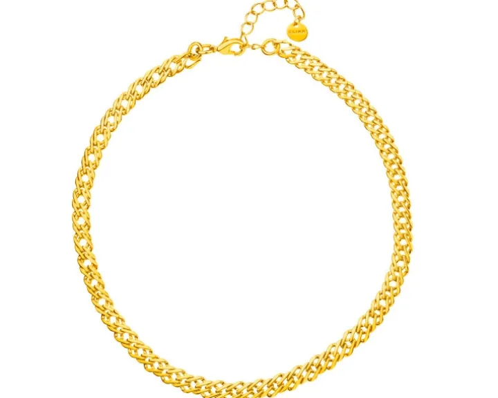 Naszyjnik z mosiądzu pozłacany