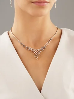 Naszyjnik z żółtego złota z brylantami - 3,00 ct - próba 585