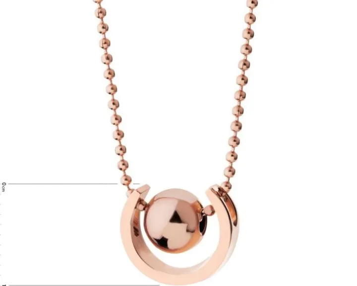 Naszyjnik ze stali szlachetnej - kulka