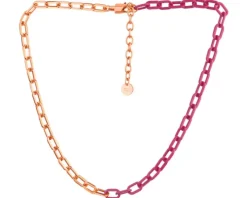 Naszyjnik ze stali szlachetnej z emalią