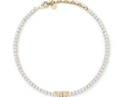 Naszyjnik ze stali szlachetnej z cyrkoniami - Philipp Plein