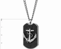 Naszyjnik ze stali szlachetnej - łezka