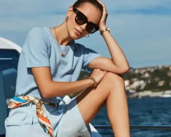 Naszyjnik ze stali szlachetnej z kryształami - łapacz snów