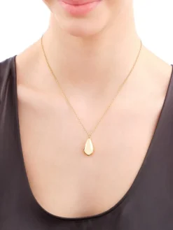 Naszyjnik ze stali szlachetnej - łezka