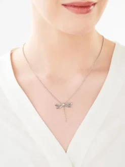 Naszyjnik ze stali szlachetnej - ważka