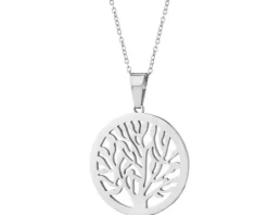 Naszyjnik ze stali szlachetnej - drzewo