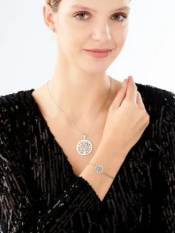 Naszyjnik ze stali szlachetnej - drzewo