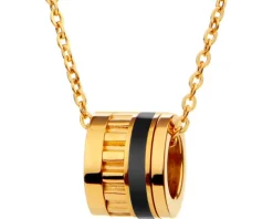 Naszyjnik ze stali szlachetnej z emalią