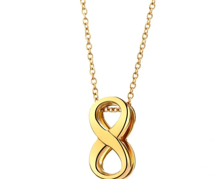 Naszyjnik ze stali szlachetnej - nieskończoność