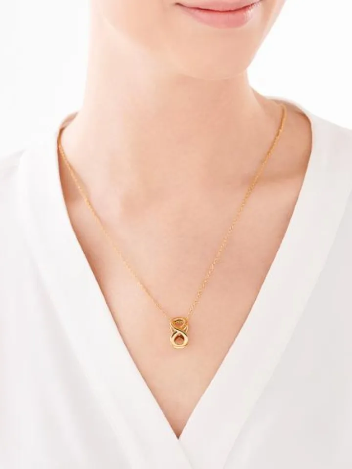 Naszyjnik ze stali szlachetnej - nieskończoność