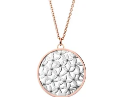 Naszyjnik ze stali szlachetnej - kwiaty