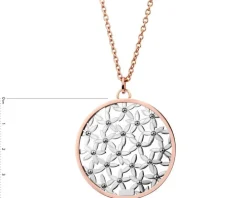 Naszyjnik ze stali szlachetnej - kwiaty