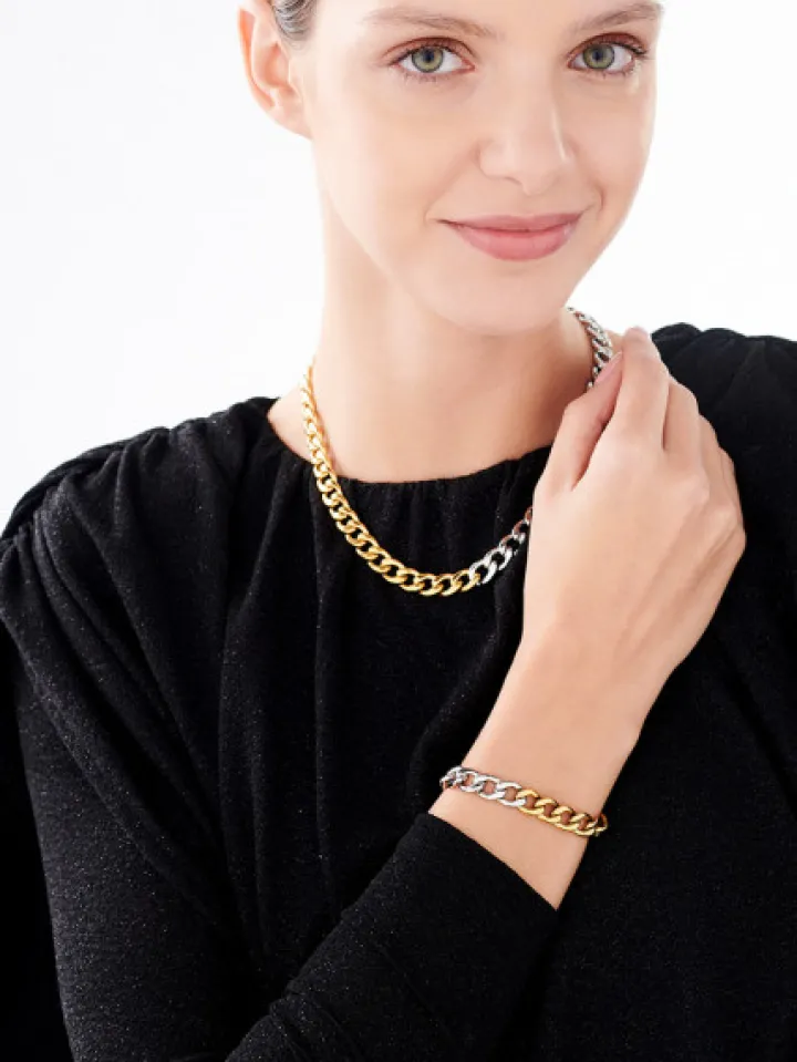 Naszyjnik ze stali szlachetnej