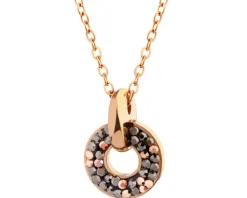 Naszyjnik ze stali szlachetnej z markasytami - koło