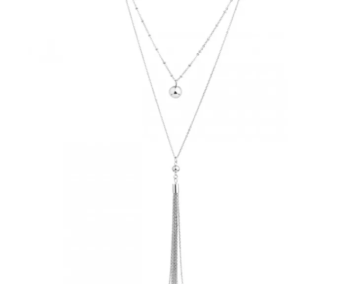 Naszyjnik ze stali szlachetnej - kulka