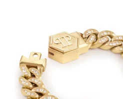 Naszyjnik ze stali szlachetnej z kryształami - Philipp Plein