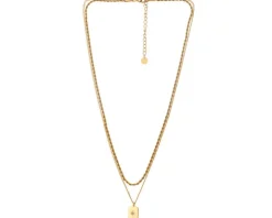 Naszyjnik ze stali szlachetnej z cyrkonią - gwiazda