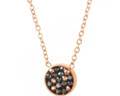 Naszyjnik ze stali szlachetnej z markasytami