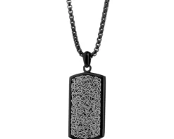 Naszyjnik ze stali szlachetnej - nieśmiertelnik