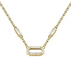 Naszyjnik ze stali szlachetnej z cyrkoniami - Karl Lagerfeld