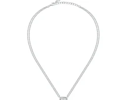 Naszyjnik ze stali szlachetnej z cyrkoniami - Karl Lagerfeld