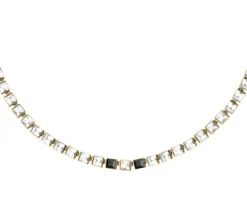 Naszyjnik ze stali szlachetnej z cyrkoniami - Karl Lagerfeld