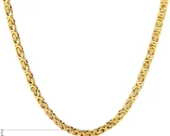 Naszyjnik ze stali szlachetnej - splot królewski