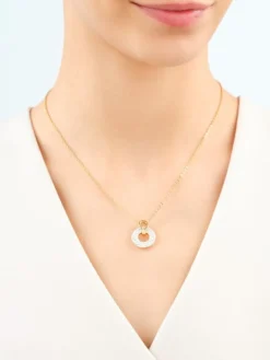 Naszyjnik ze stali szlachetnej z kryształami