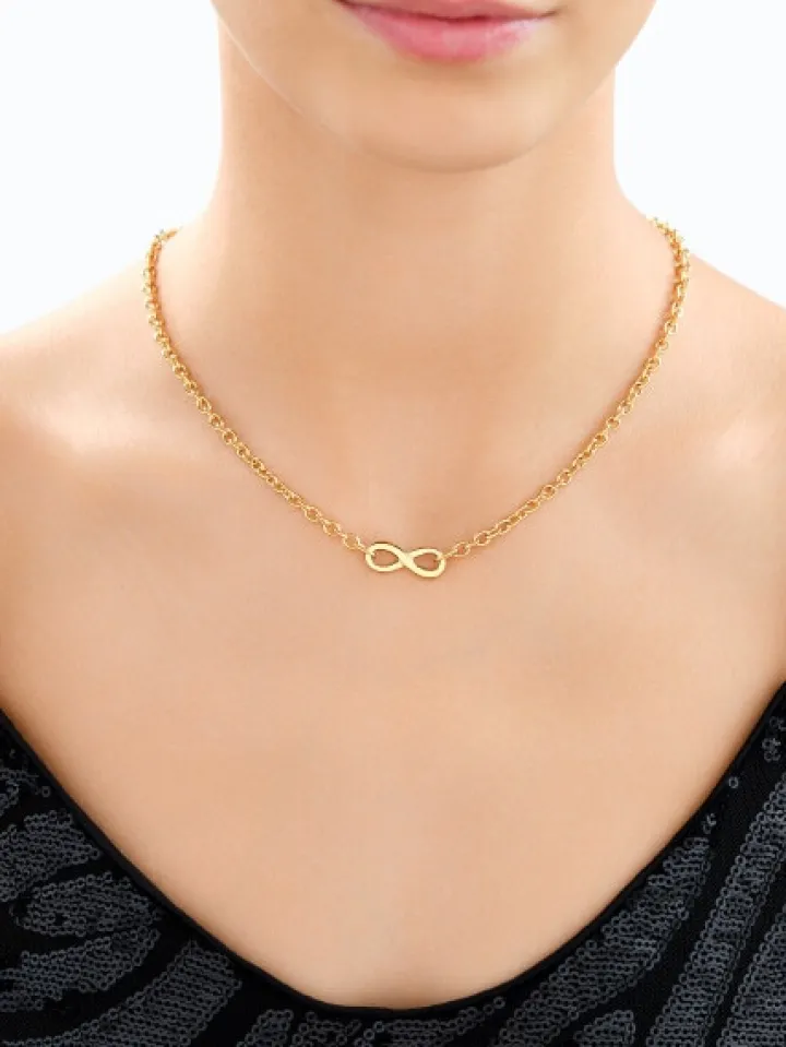 Naszyjnik ze stali szlachetnej - nieskończoność