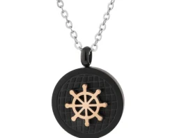 Naszyjnik ze stali szlachetnej - ster