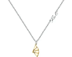 Naszyjnik ze stali szlachetnej -  wachlarz, Karl Lagerfeld