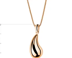 Naszyjnik ze stali szlachetnej - łezka