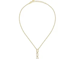 Naszyjnik ze stali szlachetnej z cyrkoniami - Karl Lagerfeld