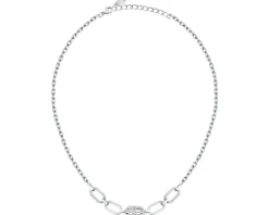 Naszyjnik ze stali szlachetnej z cyrkoniami - Karl Lagerfeld