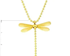 Naszyjnik ze stali szlachetnej - ważka