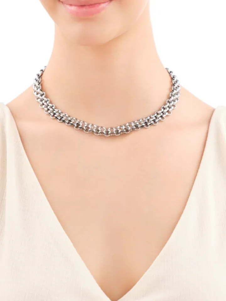 Naszyjnik ze stali szlachetnej