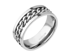 Obrączka ze stali szlachetnej