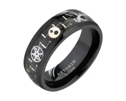 Obrączka ze stali szlachetnej