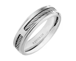 Obrączka ze stali szlachetnej