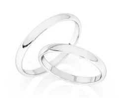 Obrączki Ślubne Apart. Białe złoto rodowane. Wzór 181